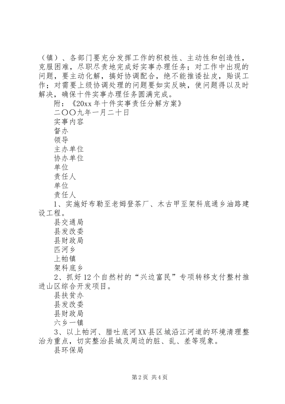 十件实事责任分解实施方案_第2页
