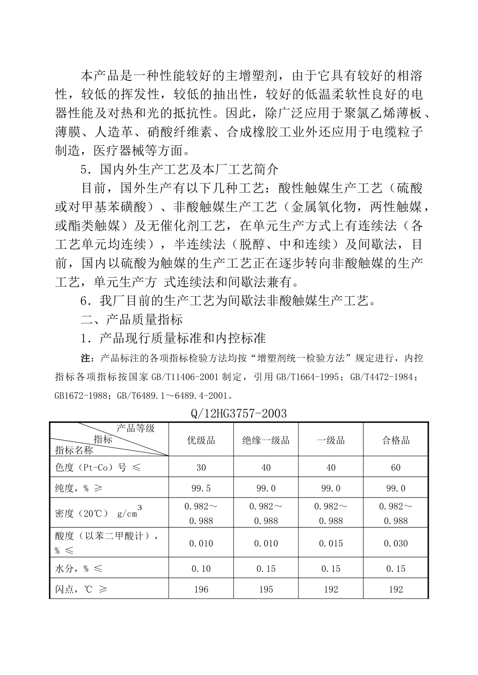 邻苯二甲酸二辛酯生产工艺规程_第3页