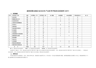 道路旅客运输企业安全生产标准化达标考评指标实施细则(