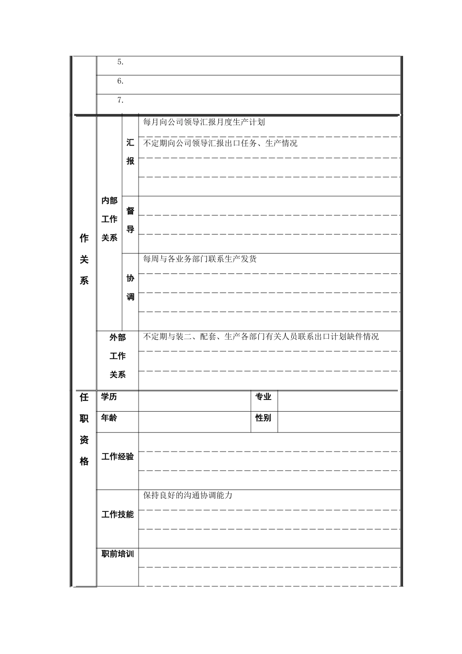 生产质量部副经理岗位说明书_第2页