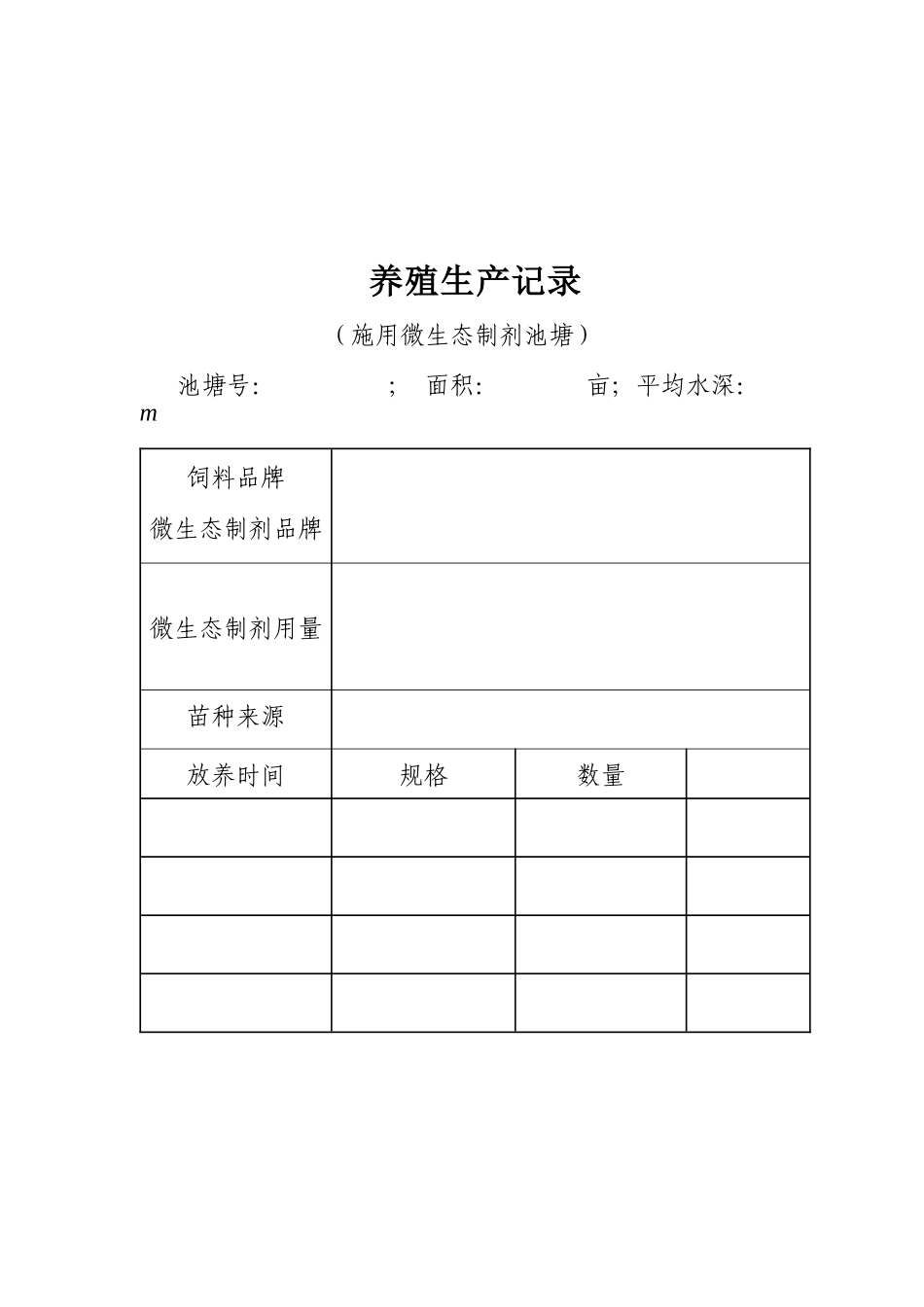 水产养殖生产记录表汇编_第2页