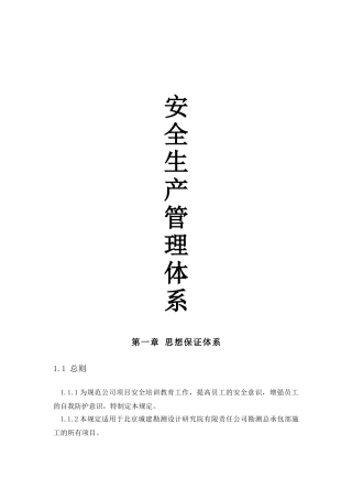安全生产管理体系(69页)