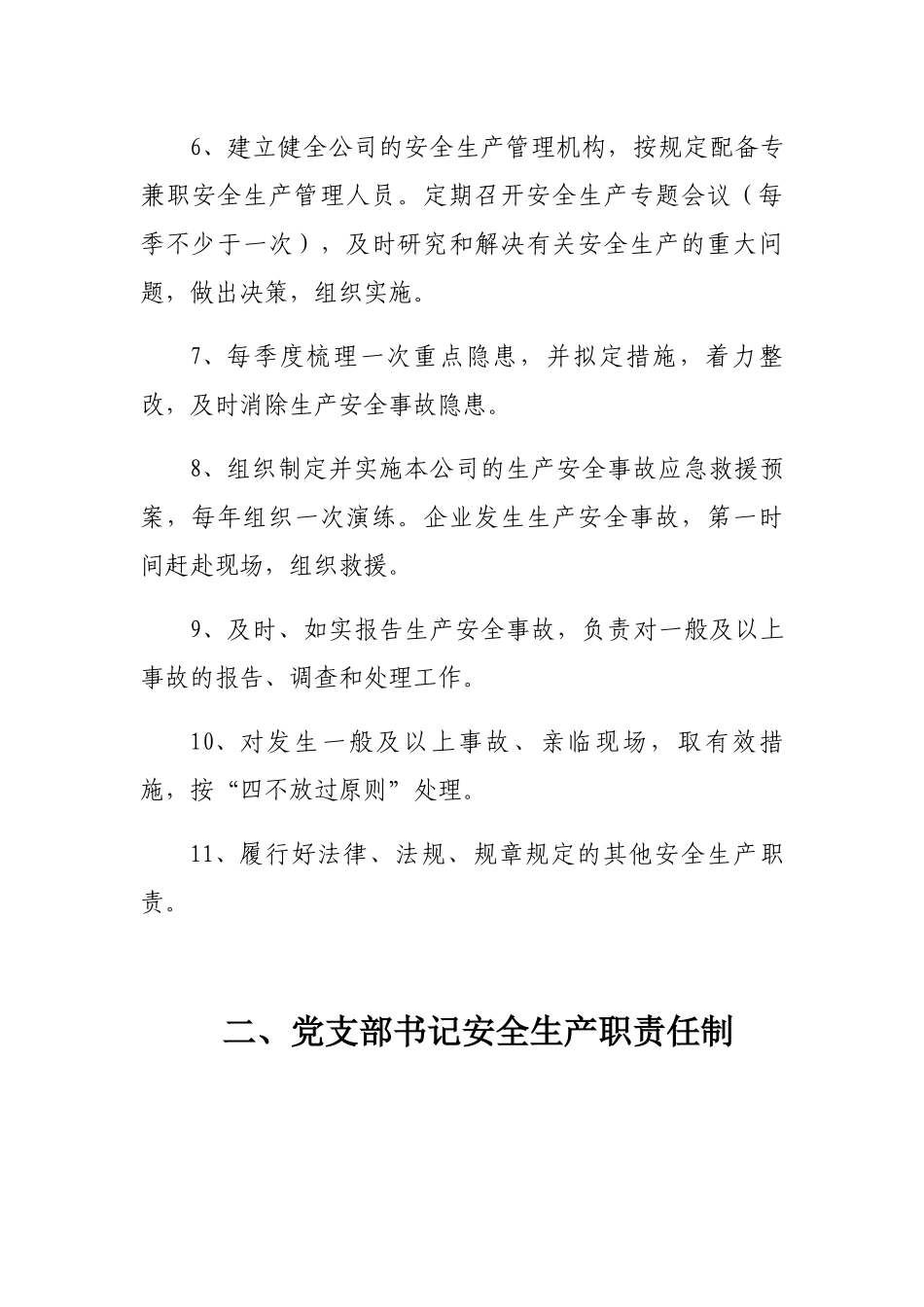 某公司各岗位安全生产责任制汇编_第2页