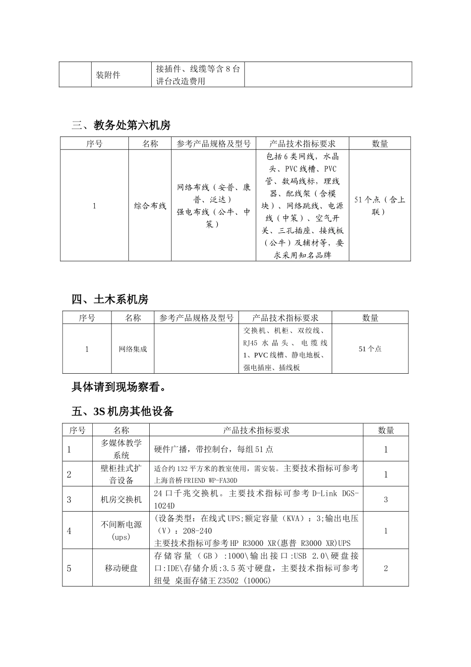 学校机房装修技术要求清单_第2页