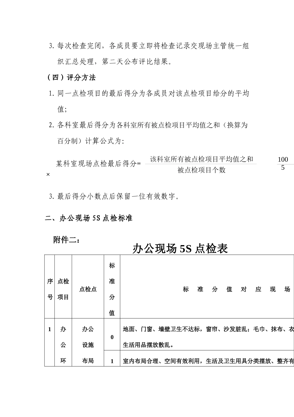 科室现场5S评比标准( 11)_第2页