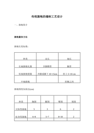 传统旗袍的缝制工艺设计(13)