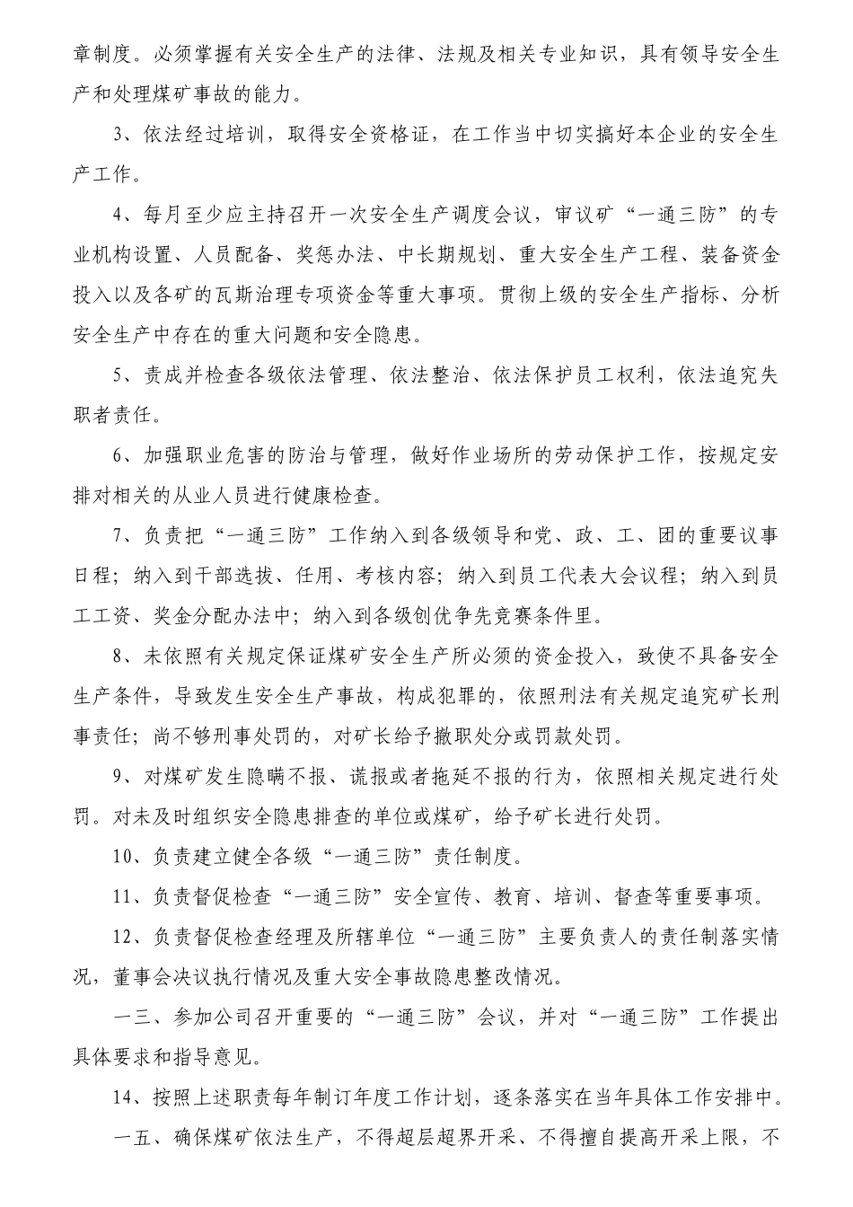 某煤焦化有限责任公司安全岗位生产责任制汇编_第2页