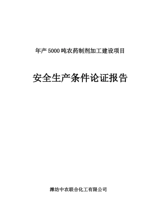 安全条件论证范本