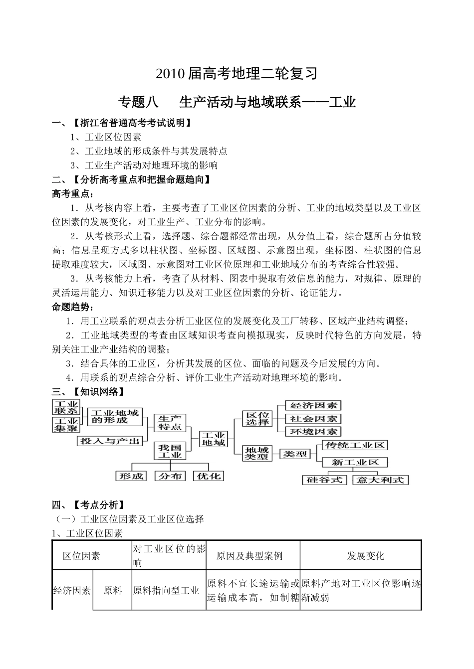 生产活动与地域联系专题2——工业（建议课时2节）_第1页