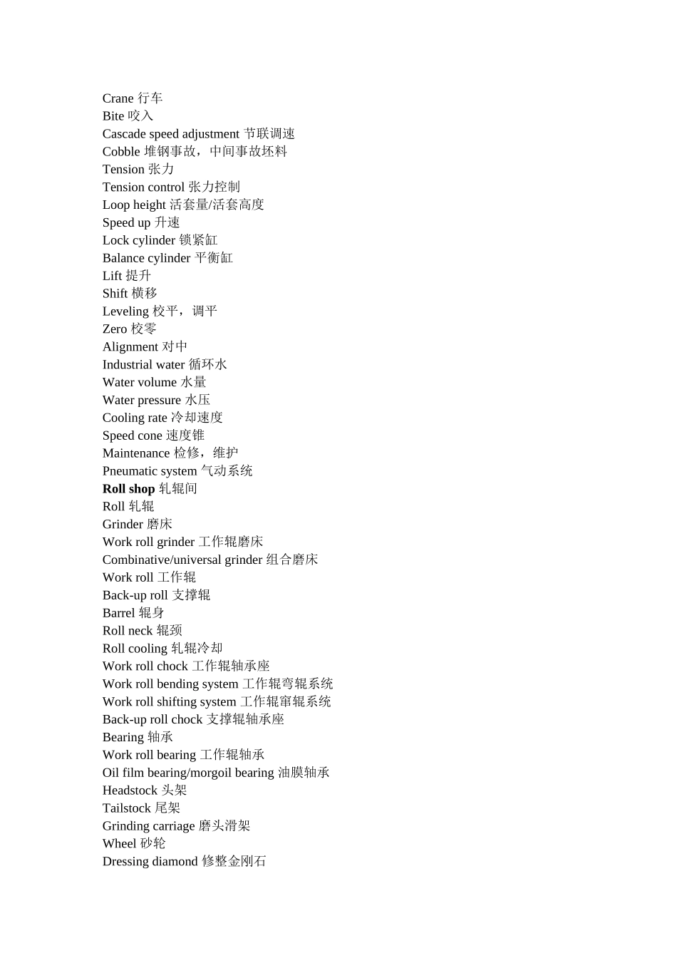 钢铁生产常用专用英语词汇_第3页