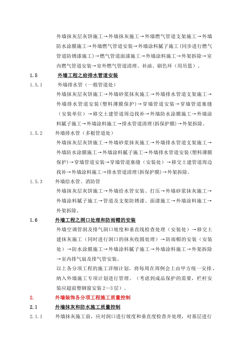 VKCQ-C1-GCGL-012外墙装饰施工作业指导书_第2页