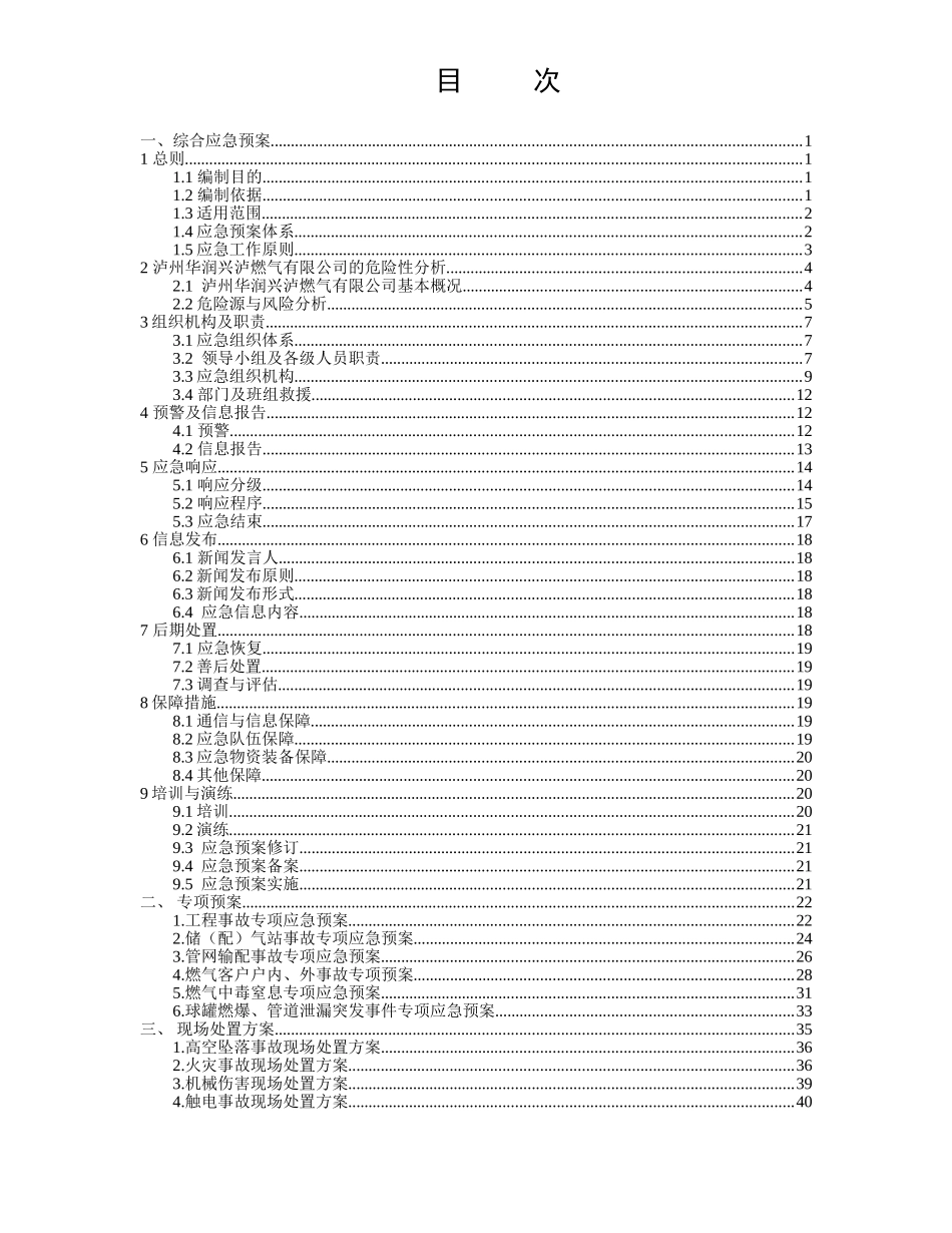 燃气公司安全生产事故综合应急预案(48页)_第3页