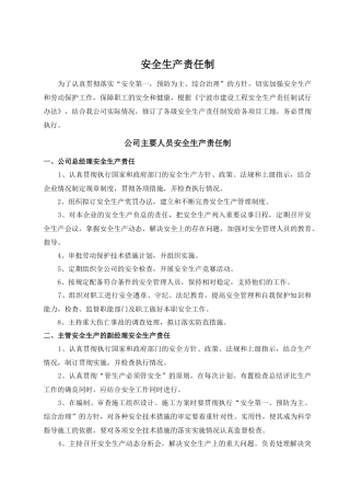 安全生产责任制(全)