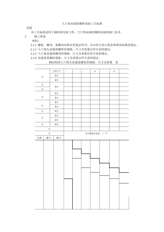 大六角高强度螺栓连接工艺标准(8页)