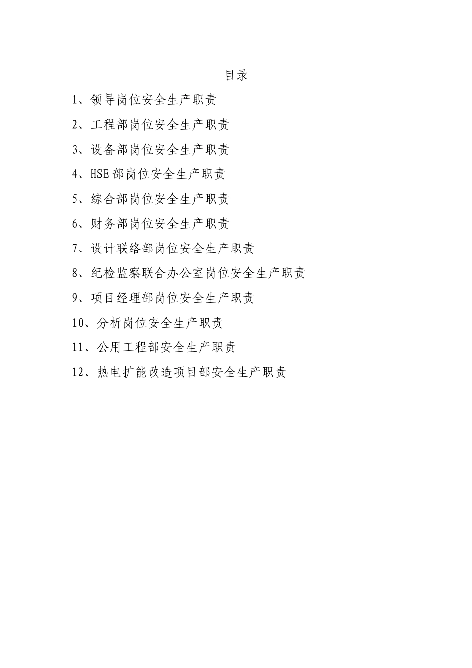 大项目办各部门安全生产责任制_第2页