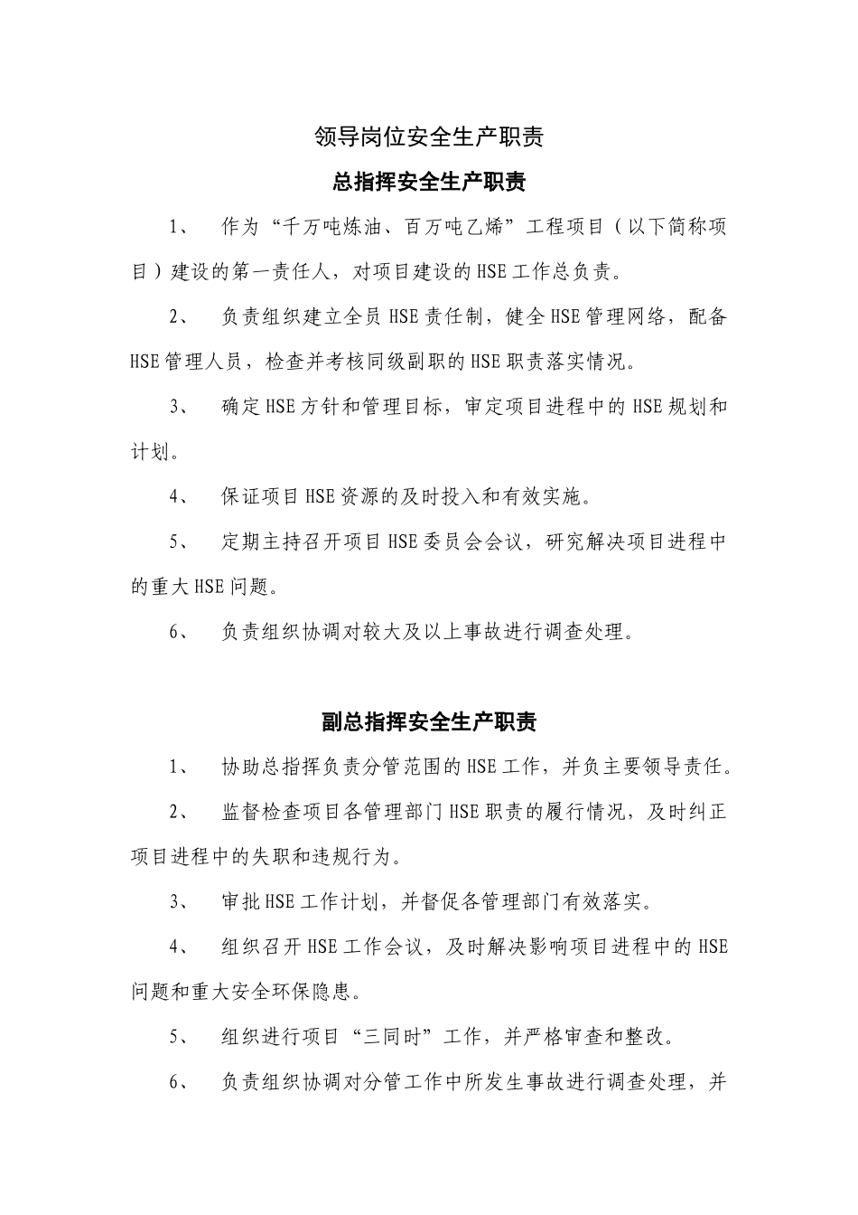 大项目办各部门安全生产责任制_第3页