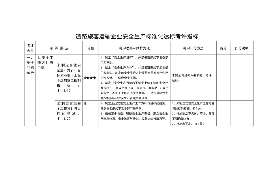 北京市道路旅客运输企业安全生产标准化达标考评指标实_第3页