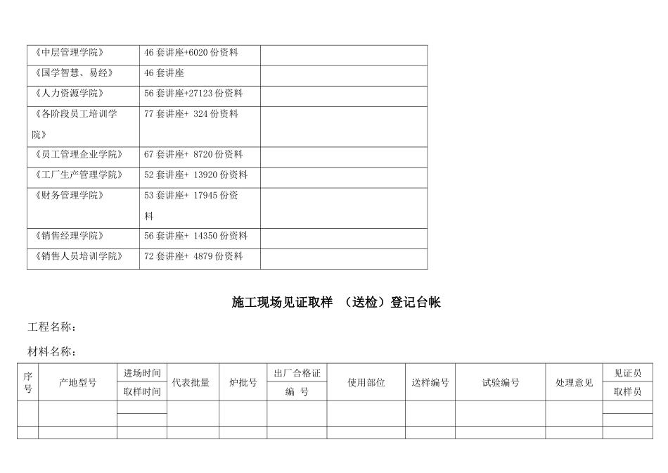 施工现场见证取样登记台帐_第2页
