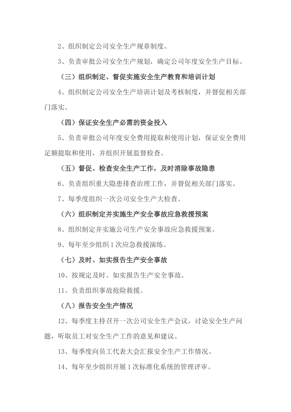 某公司安全生产责任制汇编(X 46页)_第3页