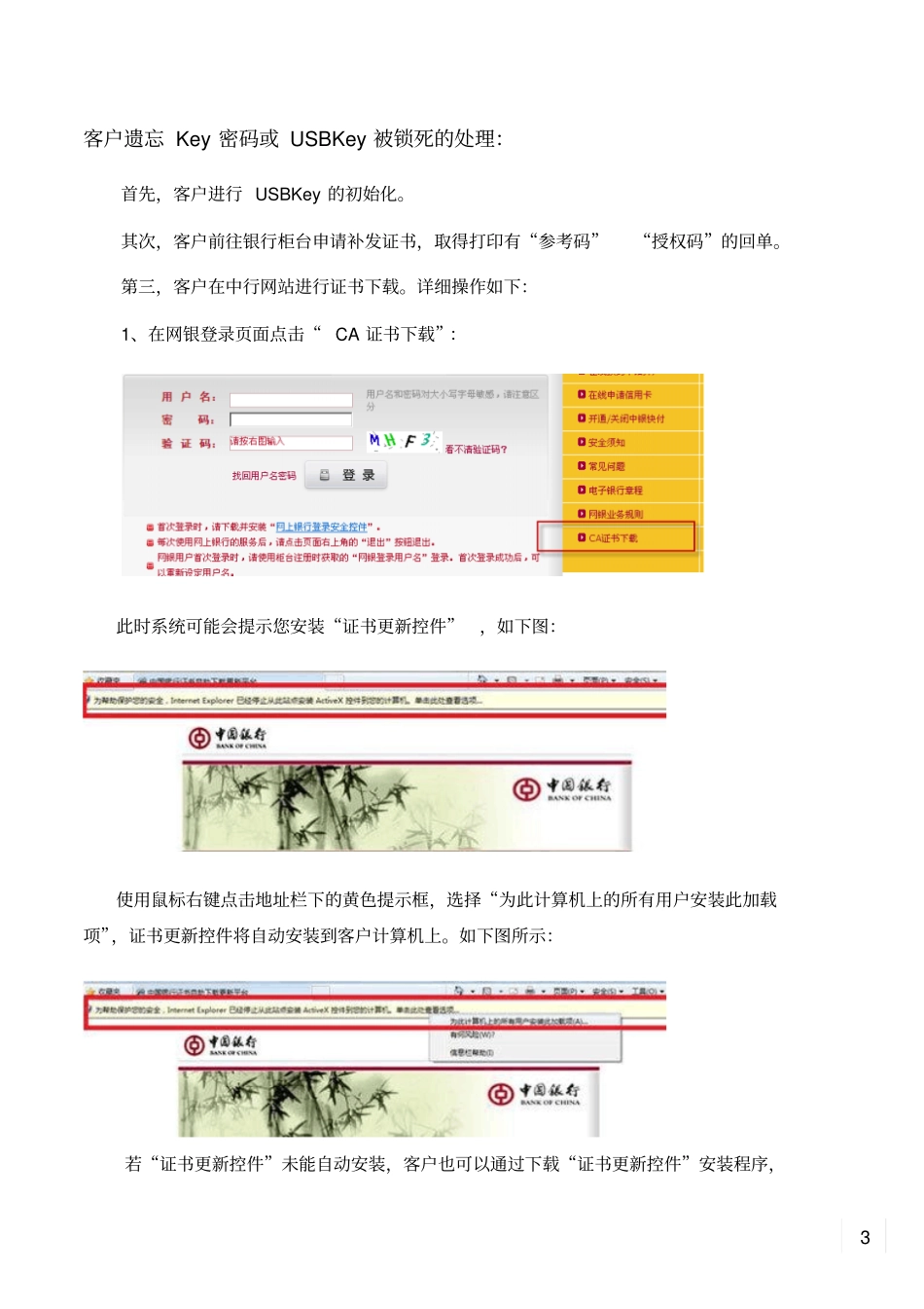 中国银行企业USBKEY操作指南_第3页