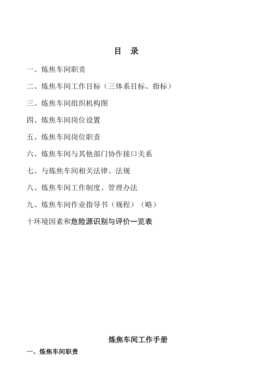 炼焦车间工作手册_第2页