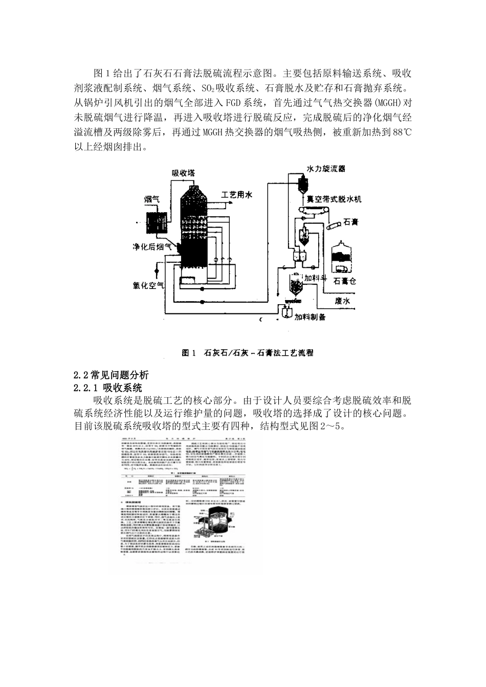 石灰石石膏法烟气脱硫工艺设计常见问题分析_第2页