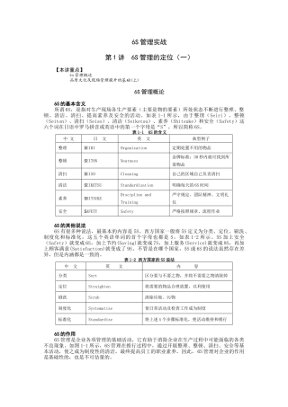 6S实战管理课程讲义-肖志军