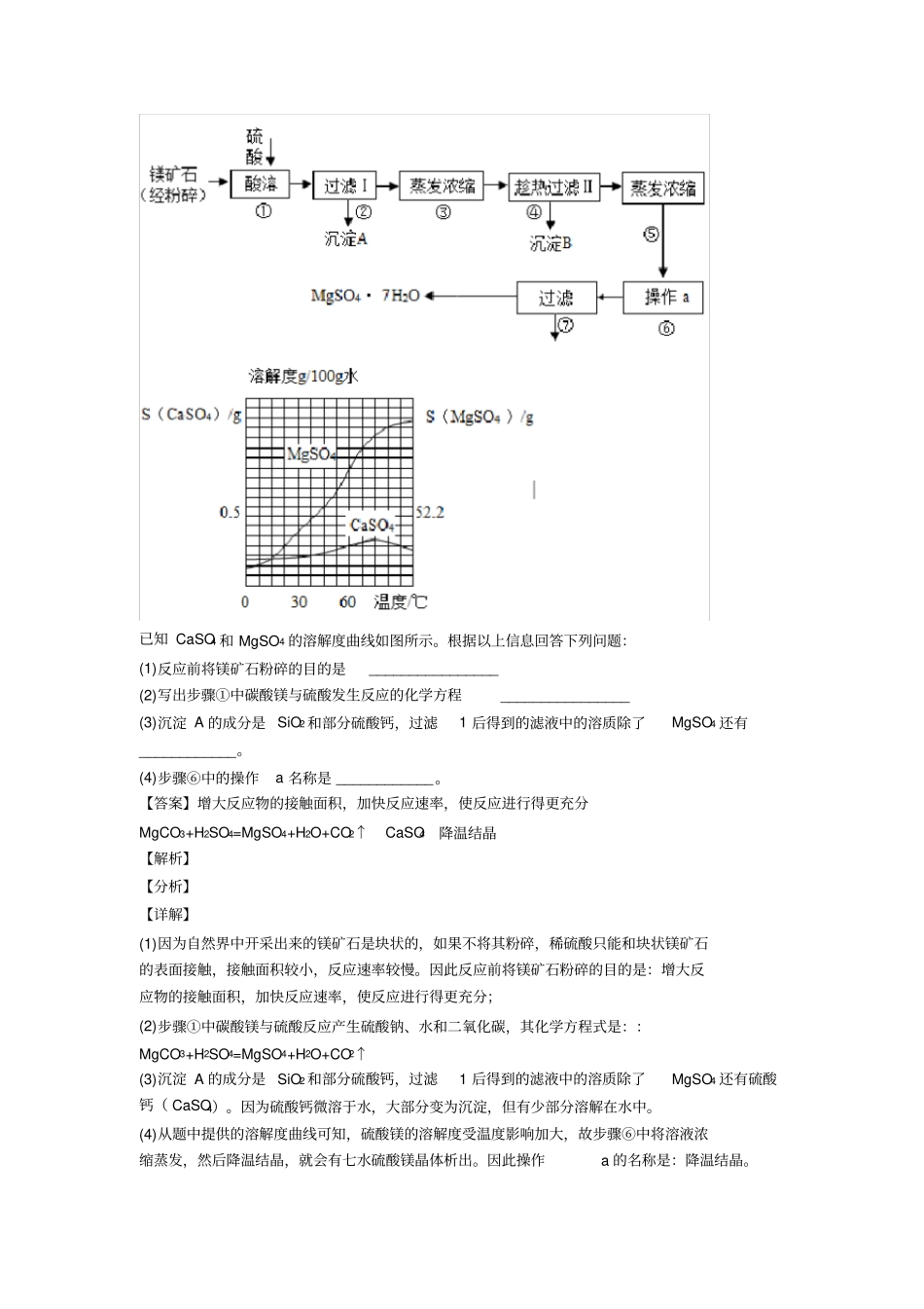 中考化学流程图综合经典题附详细答案_第2页
