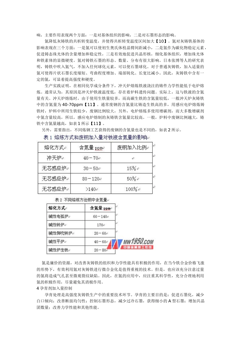 高强度灰铸铁生产中不可忽视的技术问题_第3页