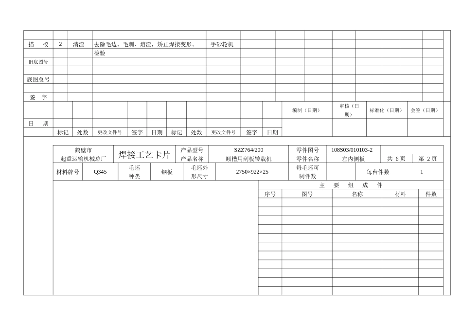 (后槽体)铆焊工艺卡片1_第3页