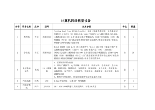 计算机网络教室设备