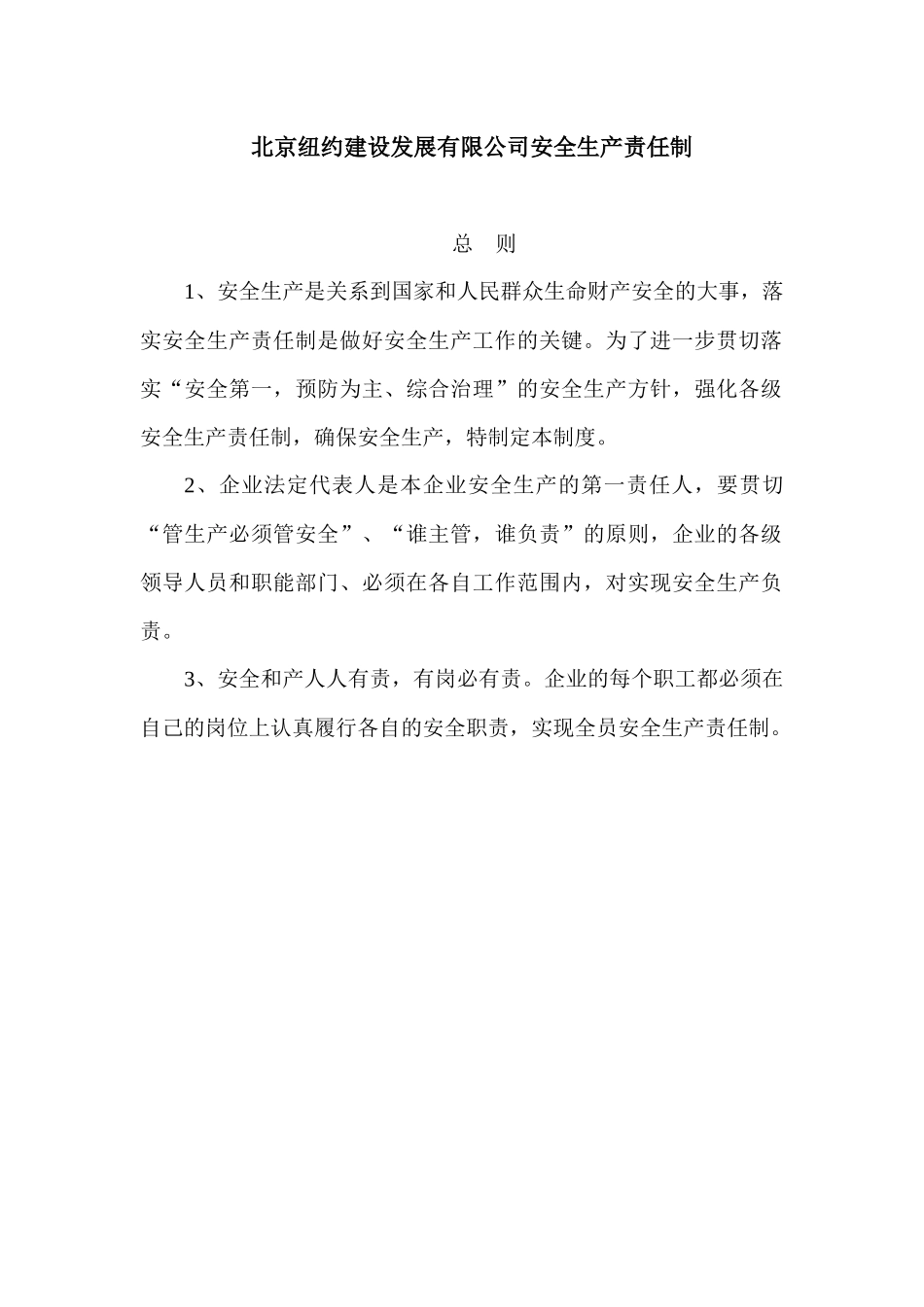 安全生产责任制_解决方案_计划解决方案_实用文档_第1页