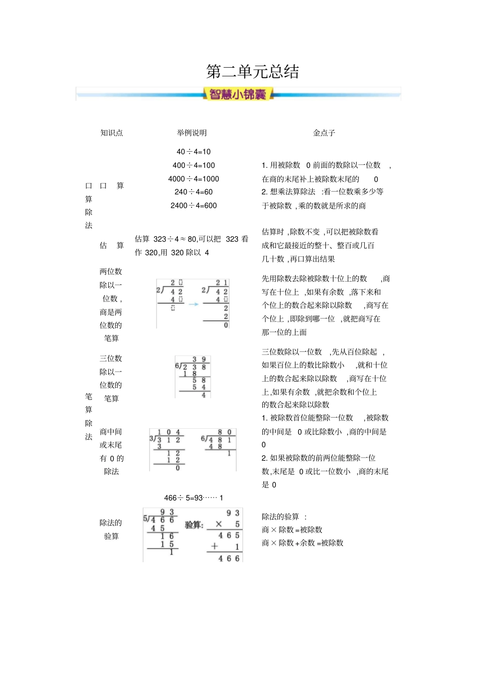 人教版三年级下册数学知识清单(总)_第2页