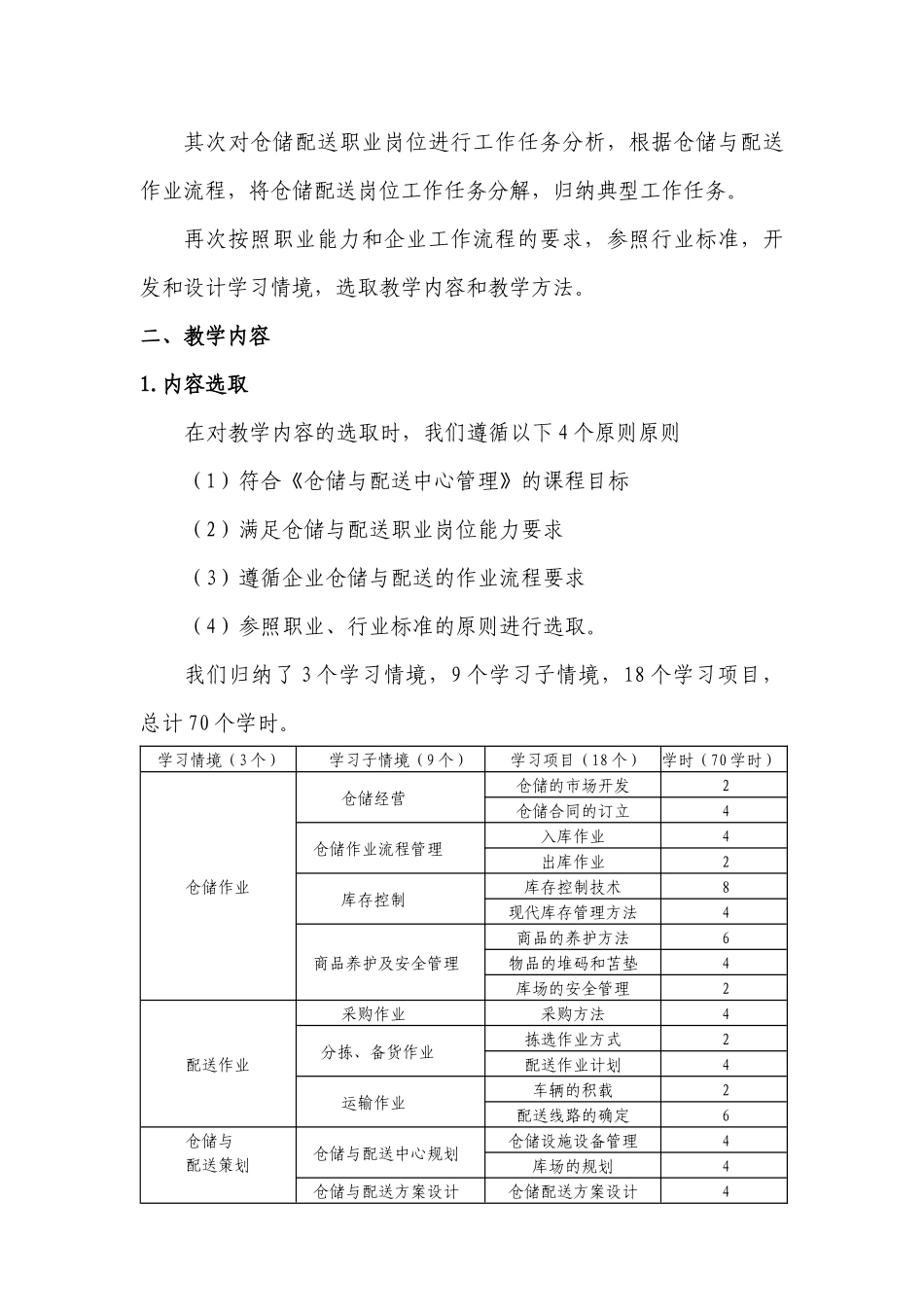 仓储与配送中心管理课程整体设计_第3页