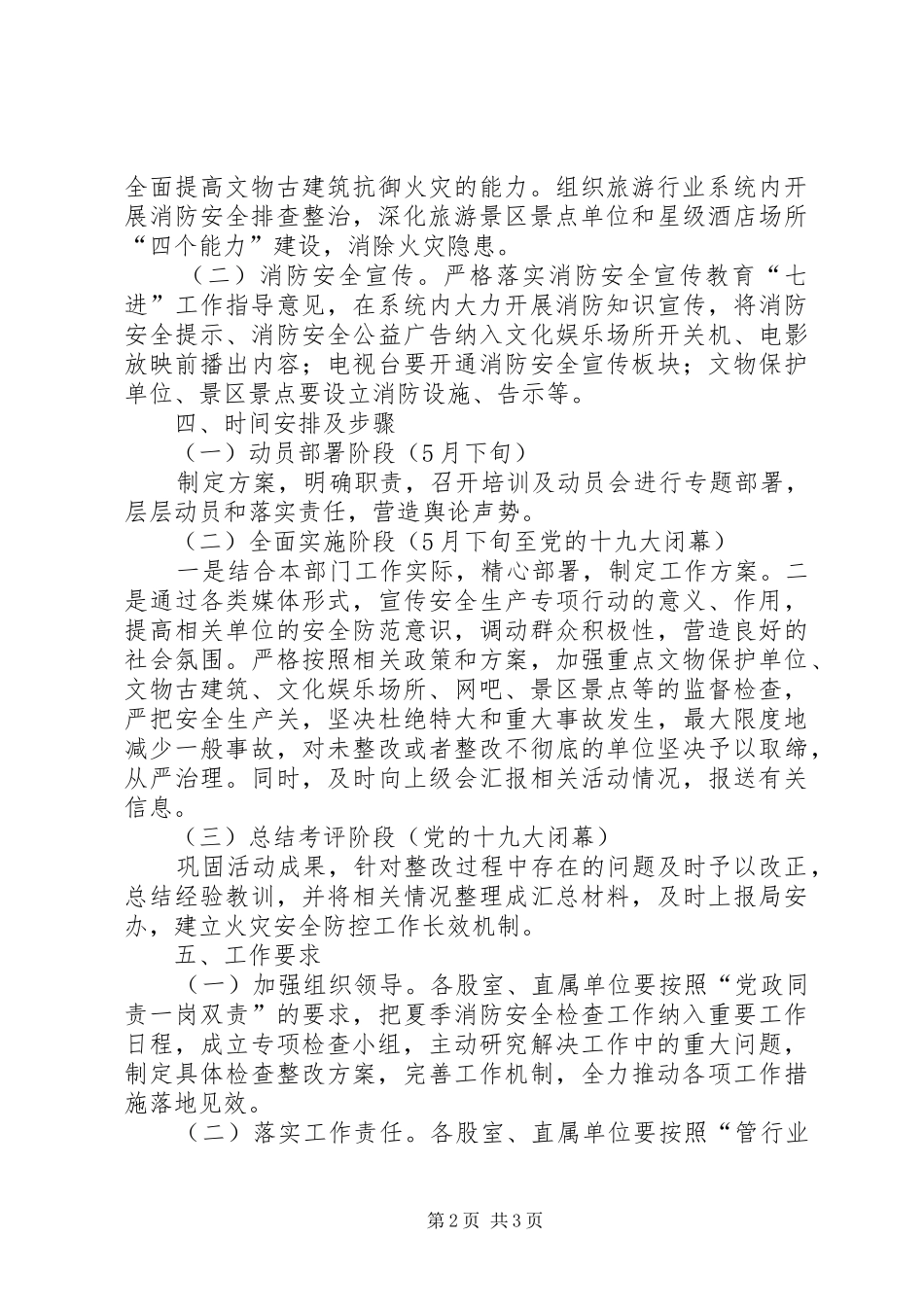 夏季消防安全检查工作方案_第2页