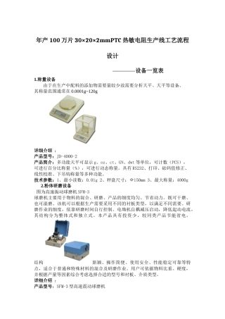 PTC设备一览
