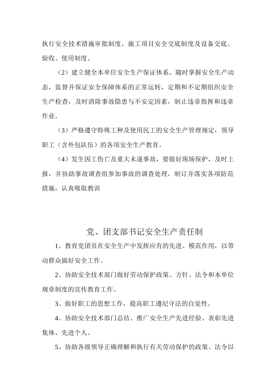 某公司负责人安全生产责任制范本_第3页