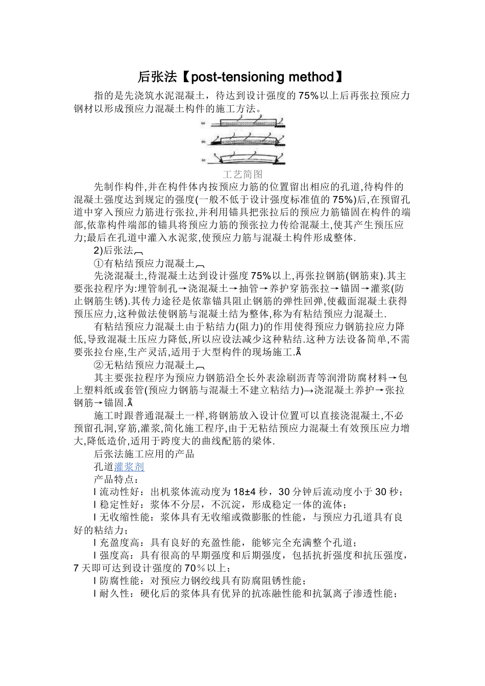 后张法预应力施工工艺_第1页