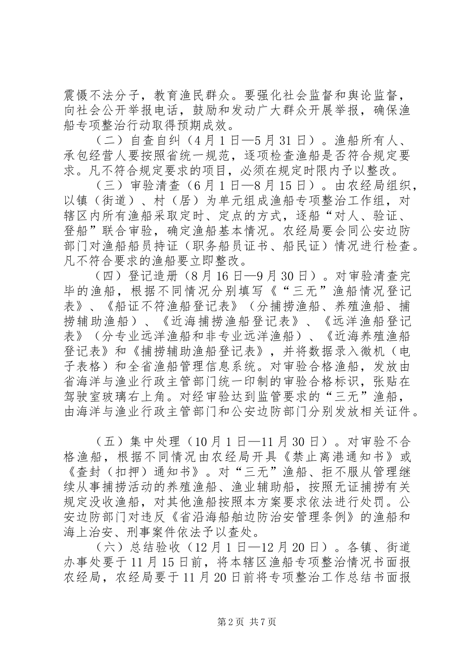 开发区渔船整治工作实施方案_第2页
