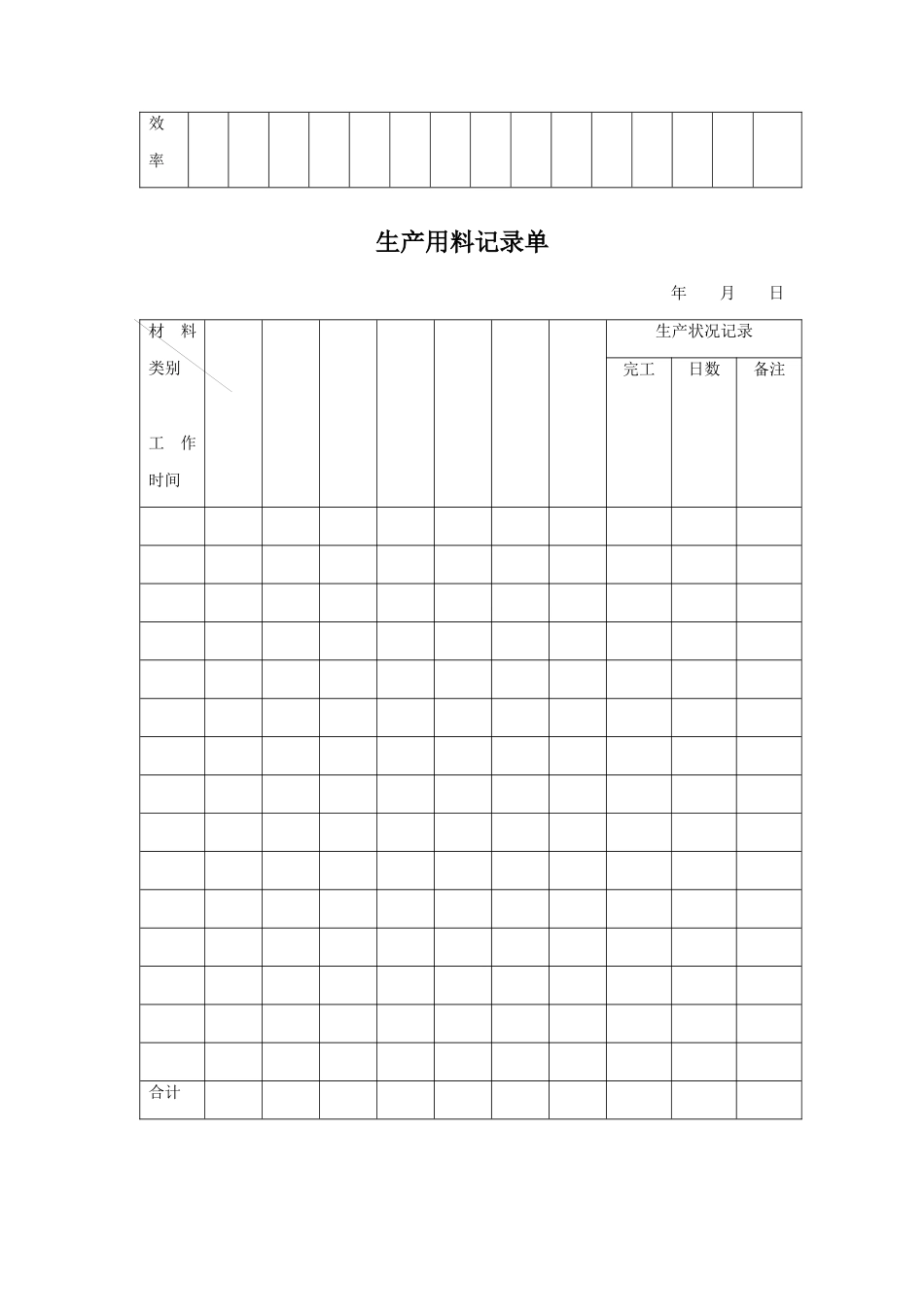 公司生产部记录表格_第3页