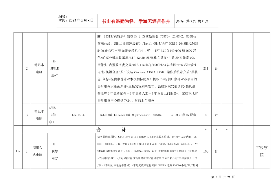 曲靖市政府采购中心GK2008013doc-曲靖市政府采_第3页