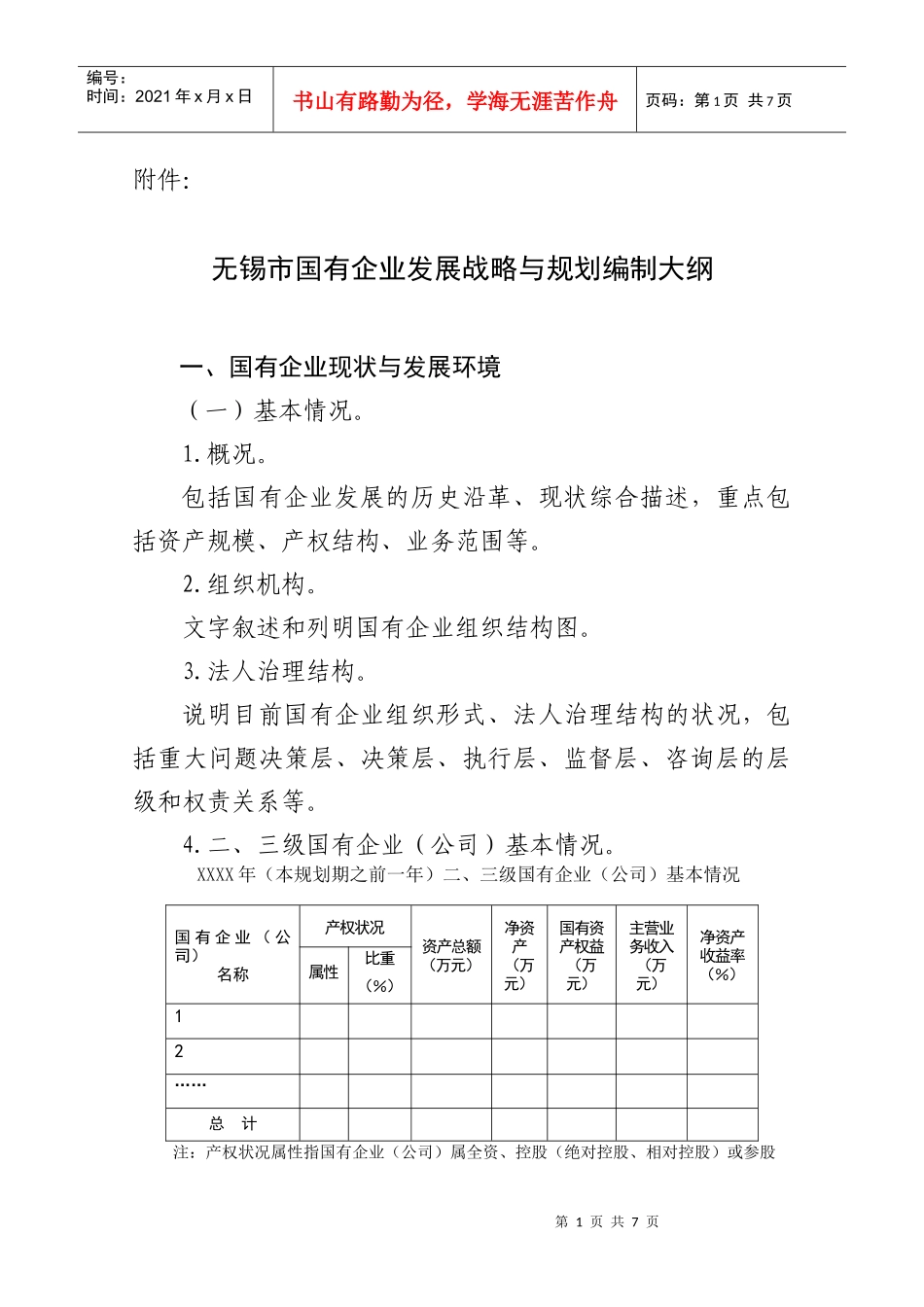 无锡市国资委监管企业发展战略和规划管理办法_第1页