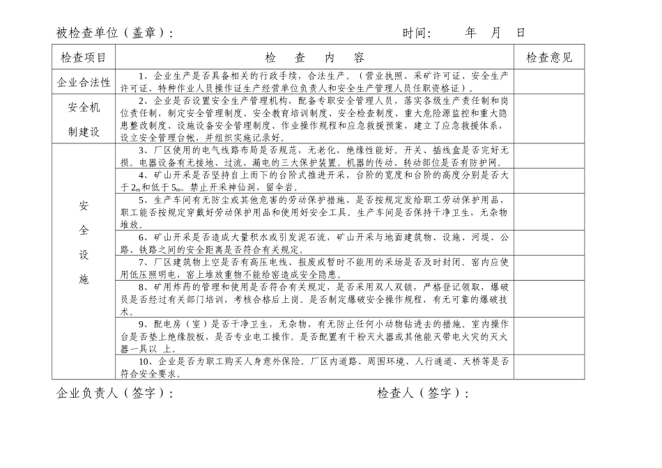 双流县安全生产监督管理检查细则_第2页