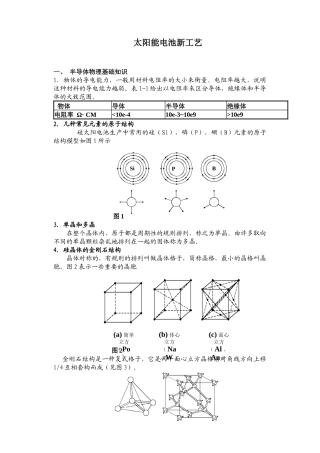 太阳能电池新工艺XXXX