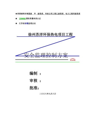 电厂安全监理细则