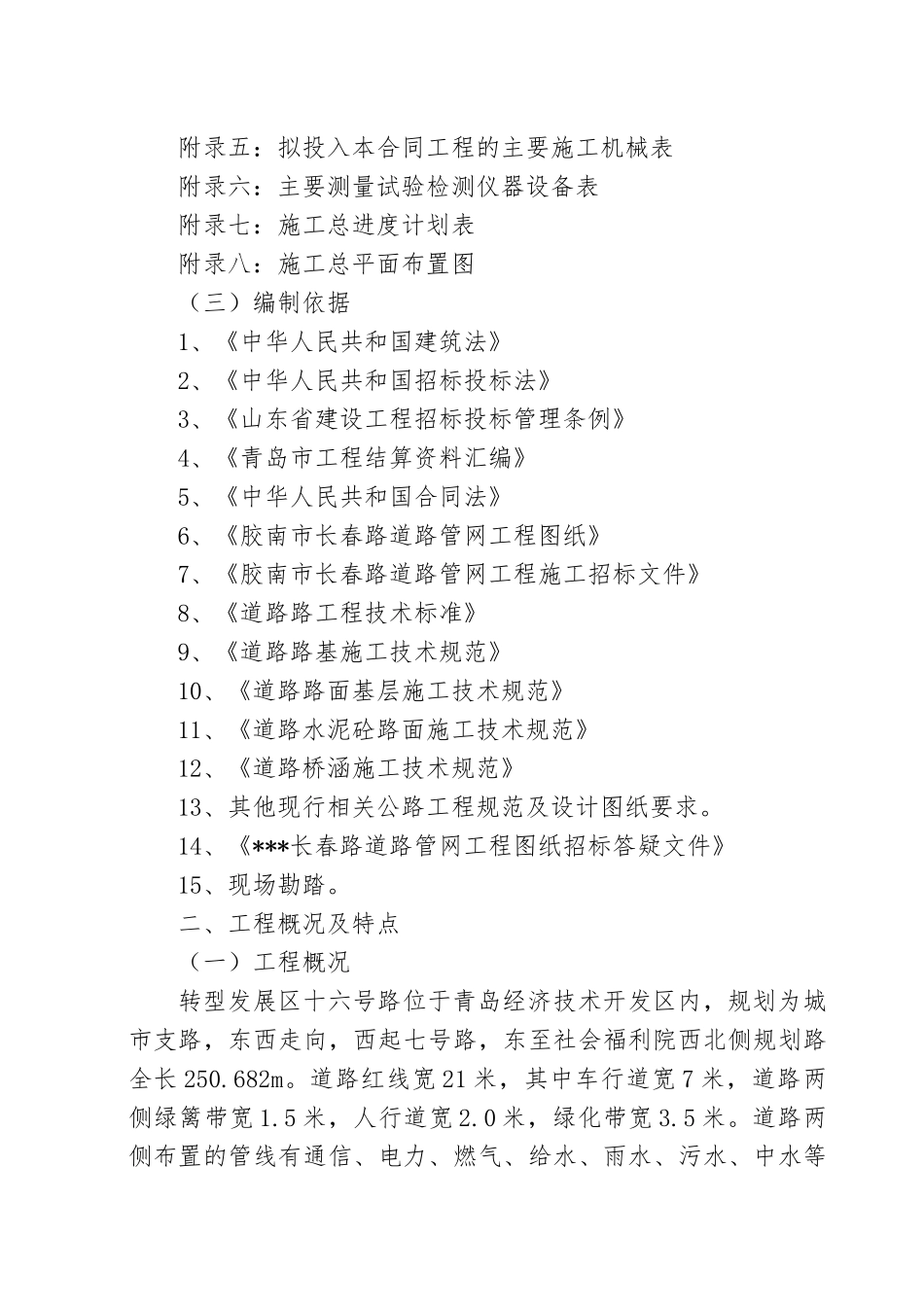 道路管网工程技术标_第2页