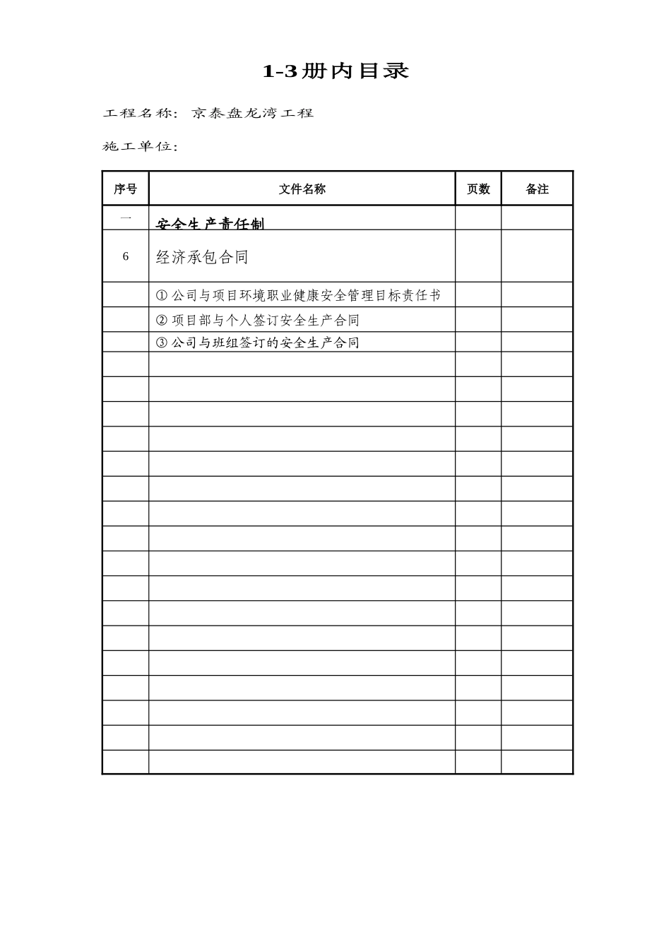 安全资料卷、册目录_第3页