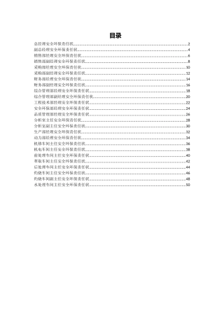 安全环保责任状(原创)(51页)