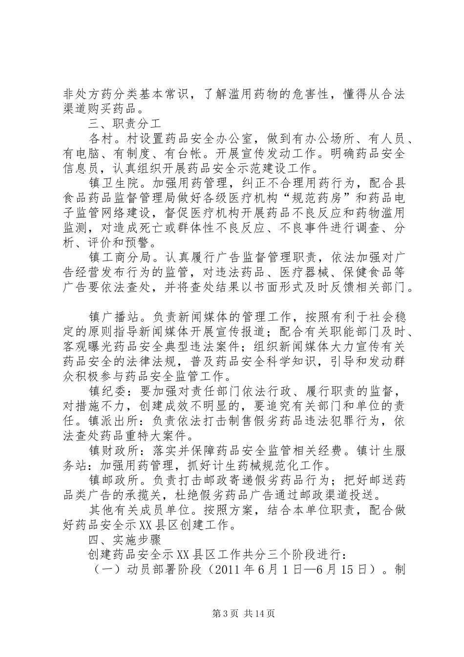 药品示范乡镇创建工作实施方案_第3页