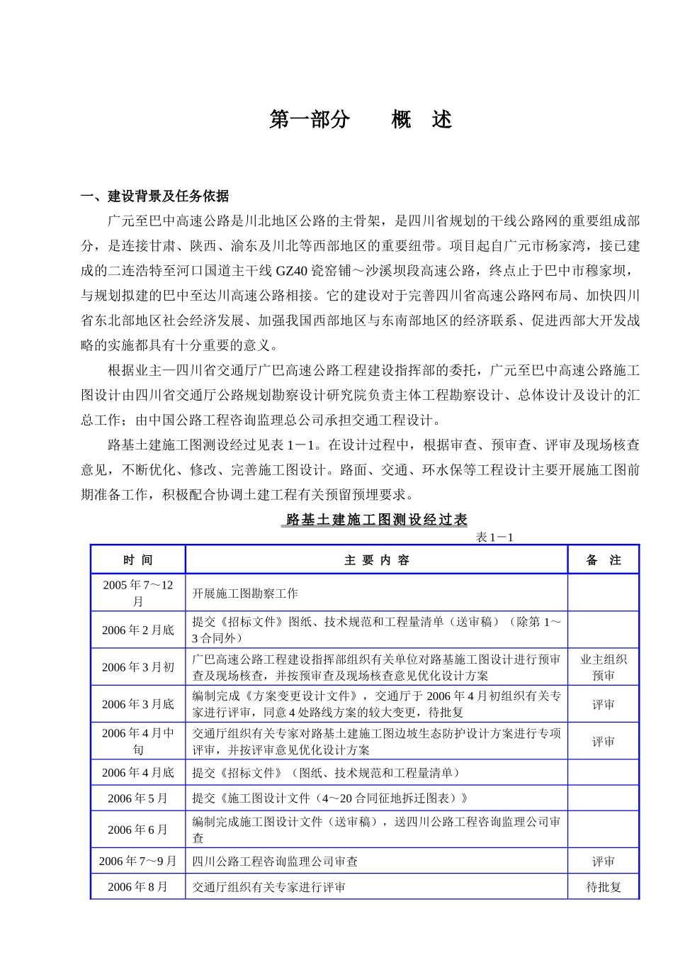 广元至巴中高速公路施工图设计技术交底_第1页